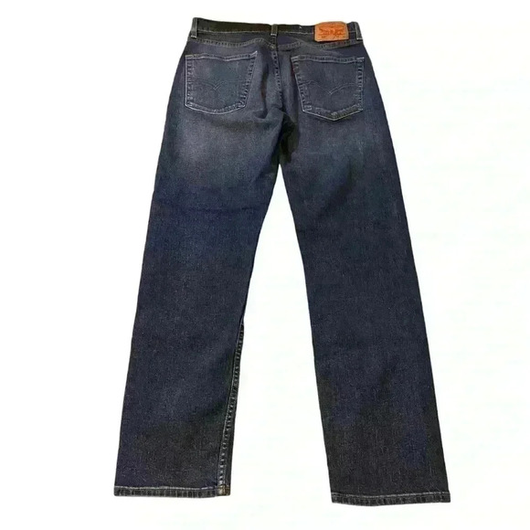 VGT LEVI'S 505 Strauss Men's Jeans Relaxed Straight Stonewash Denim Size W32 L32 - Picture 4 of 16